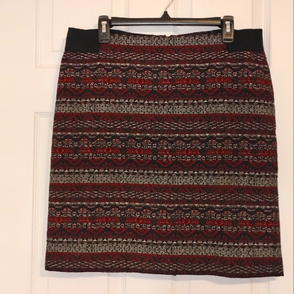 J. Jill Women’s Stretch Plaid Mini Pencil Skirt Size Medium - Picture 1 of 10